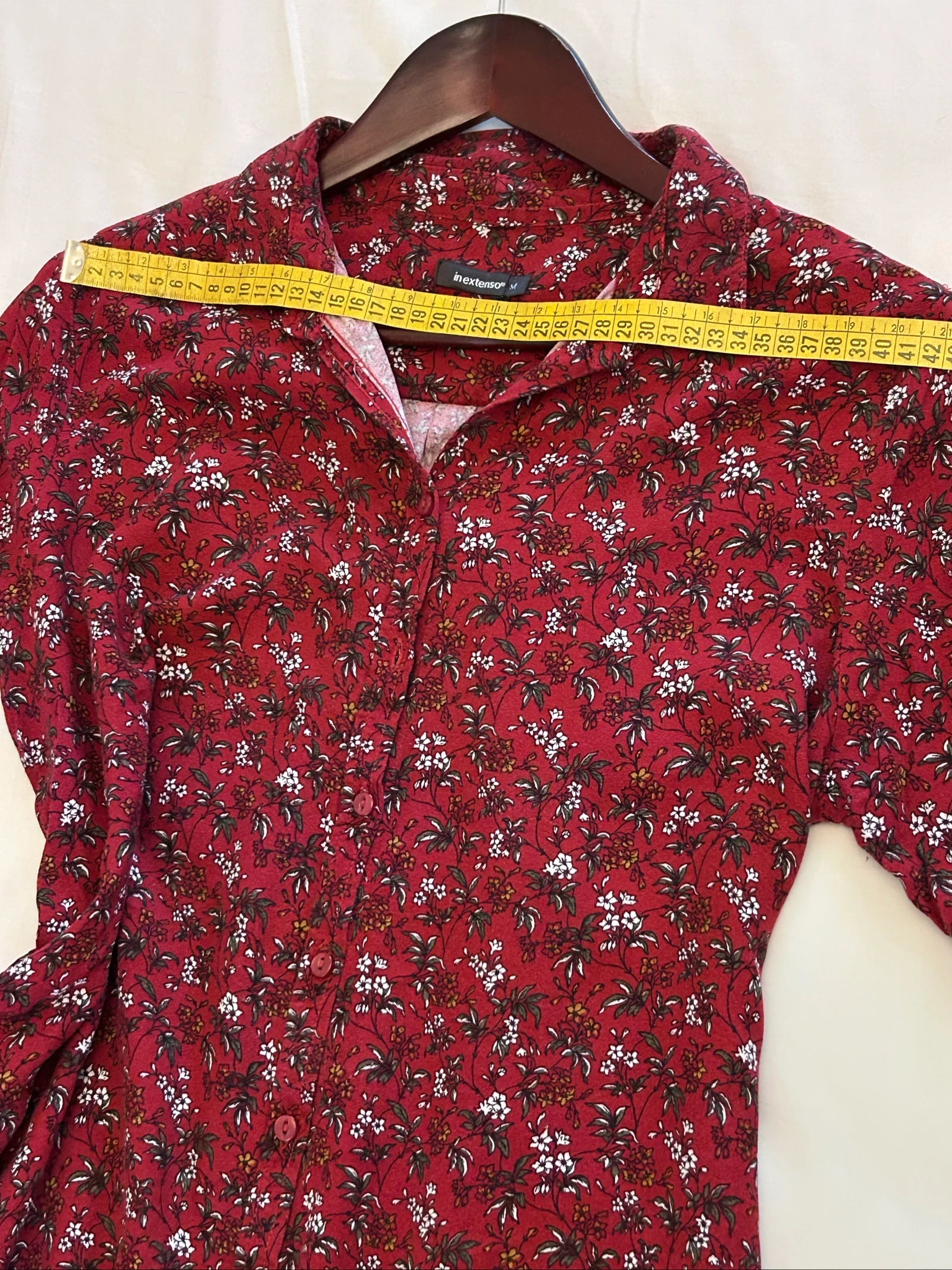Robe vintage midi boutonnée In extenso taille M – photo 3